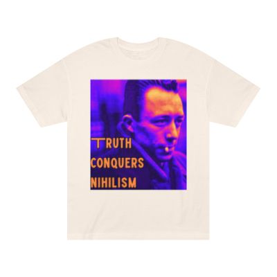 Nihilism Conquered Albert Camus American Apparel Tee, Philosophical T-Shirt, Retro Graphic Tee, Unisex Statement Shirt, Casual Top for Thoughtful Souls, Gift for [...]