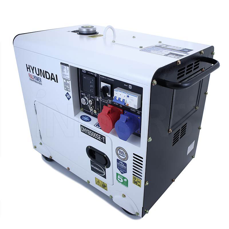 HYUNDAI DHY8500SE-T dyzelinis generatorius, 7,2 KW, FULL POWER, AVR, ATS+