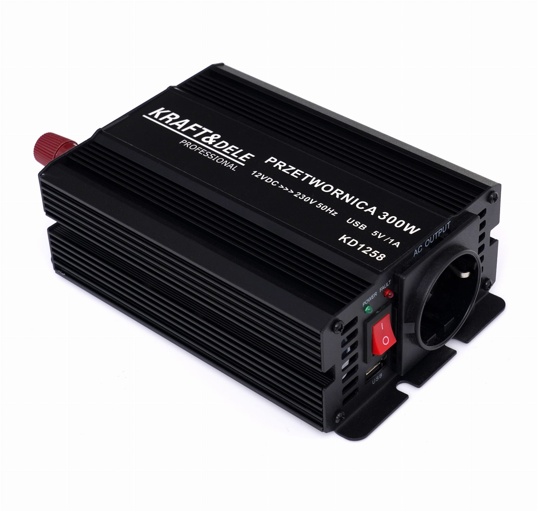 12 V į 230 V keitiklis, 300 W / 600 W koreguotos sinusoidės KD1258