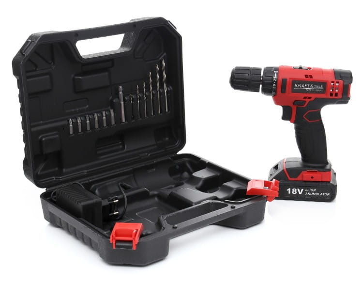 Akumuliatorinis suktuvas Kraft&dele 18v 2 pavaros, 1.3ah baterija