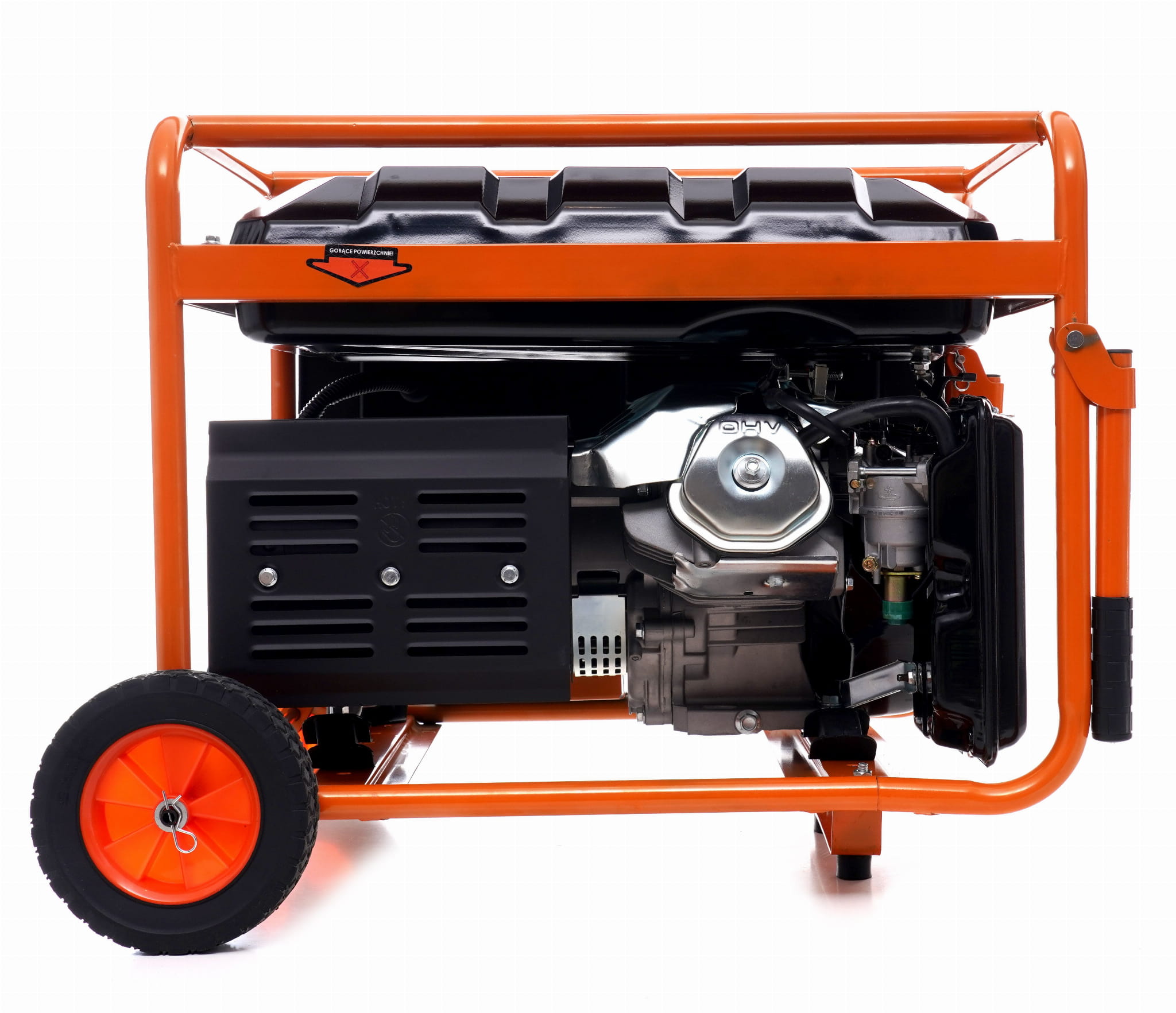 Vienfazis benzininis elektros generatorius KD164, 5500 W 12/230 V, su rankiniu ir elektriniu starteriu 