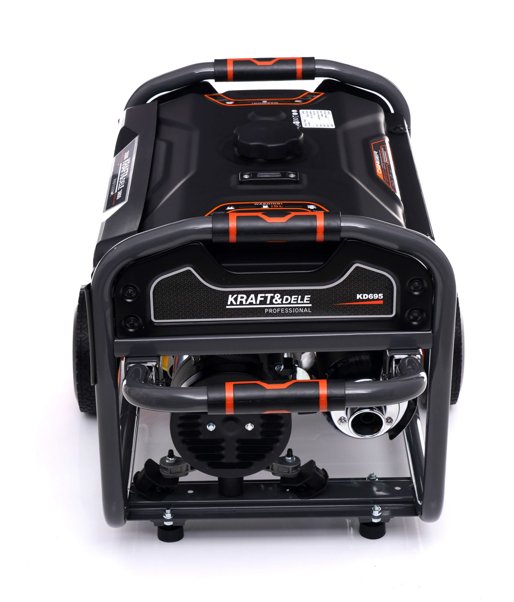 Benzininis vienfazis elektros generatorius, su ratukaisKraft & Dele KD695, 3,2 kW / 3,5 kW