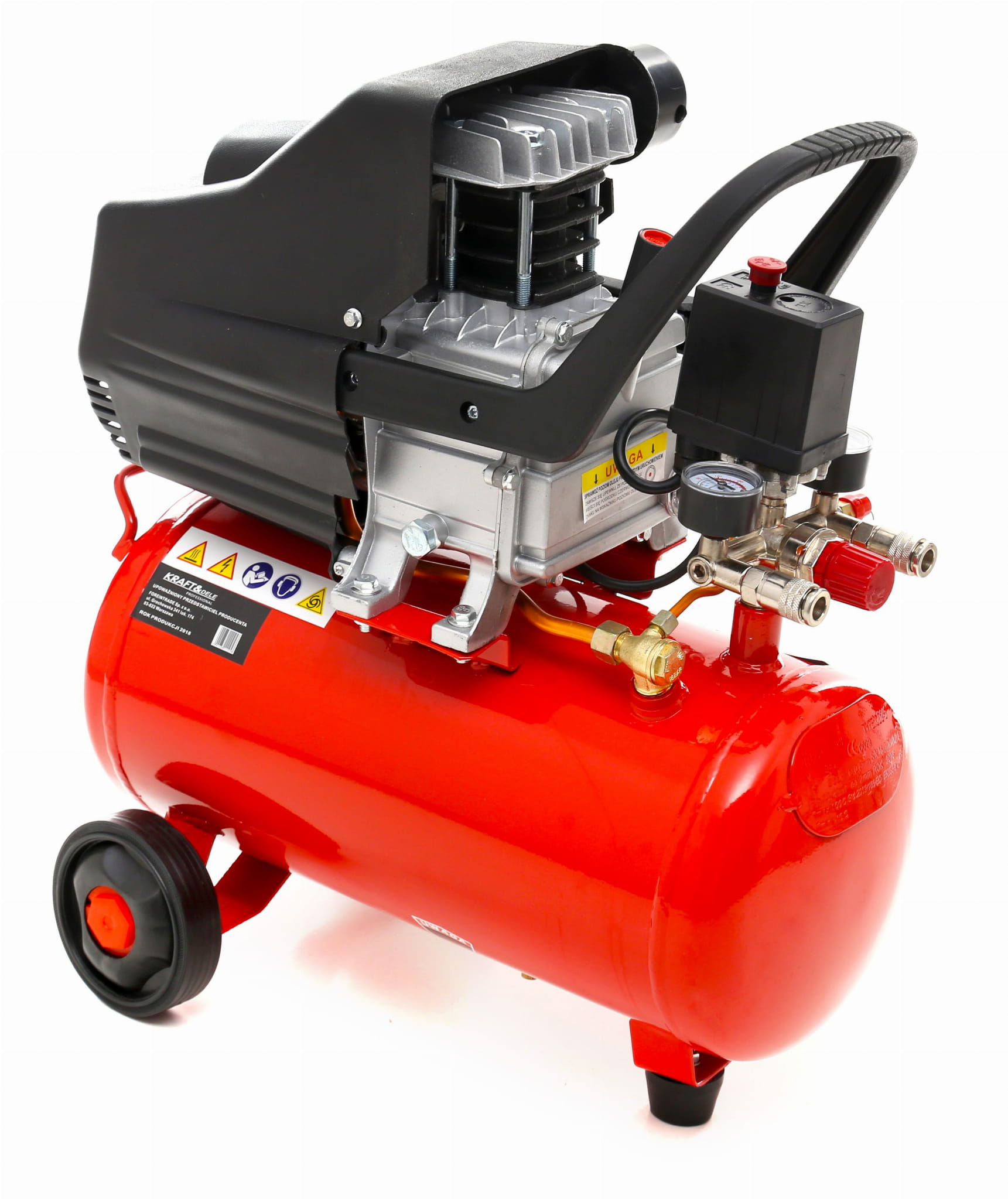 Kompresorius Kraft & Dele KD400, 206l/min 8 bar, 24 l