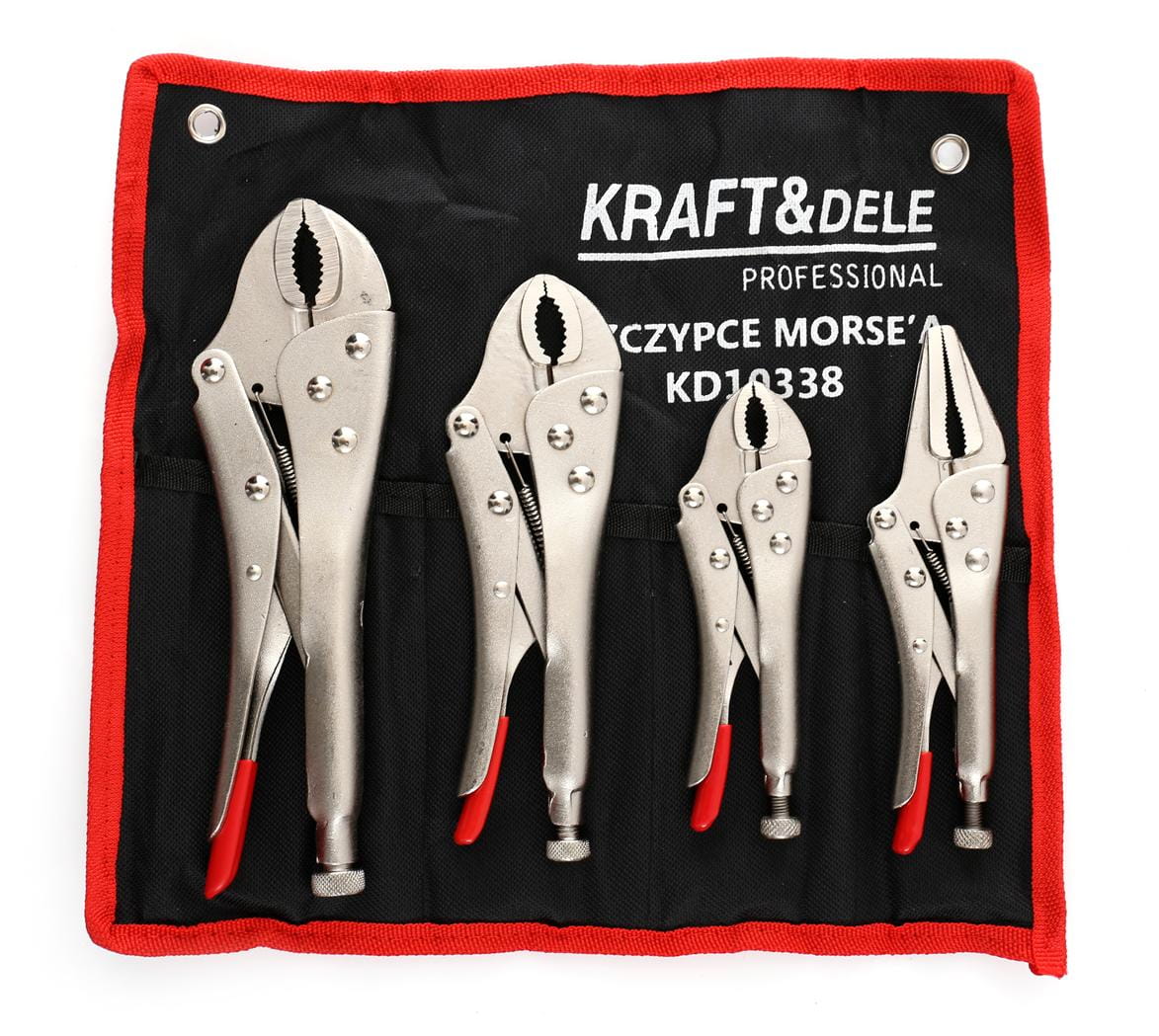 Morzės tipo fiksavimo replės, 4 dalių, KD10338