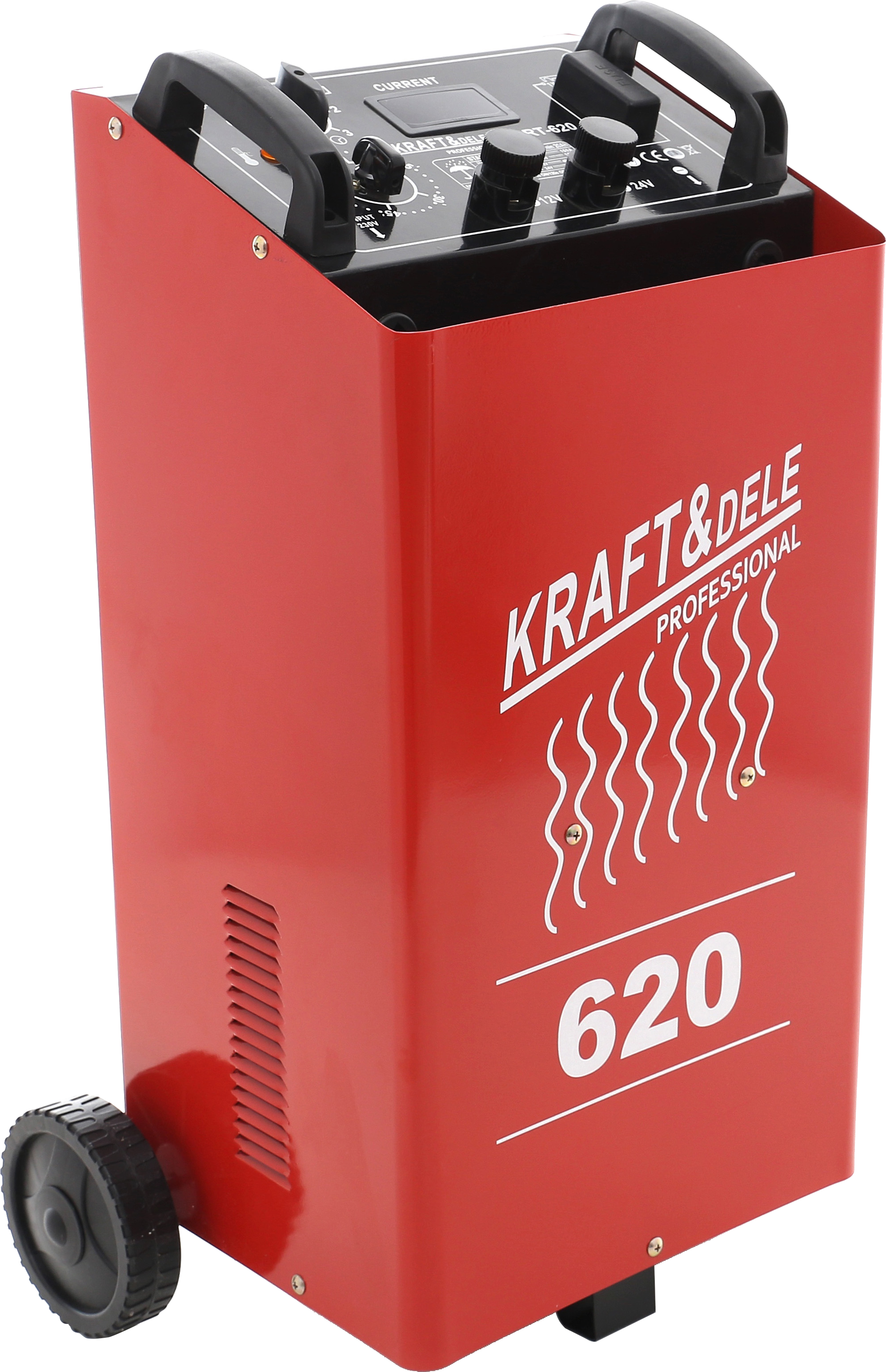 Akumuliatoriaus pakroviklis, su automobilio užvedimo funkcija Kraft & Dele KD1916, 480A 12/24V