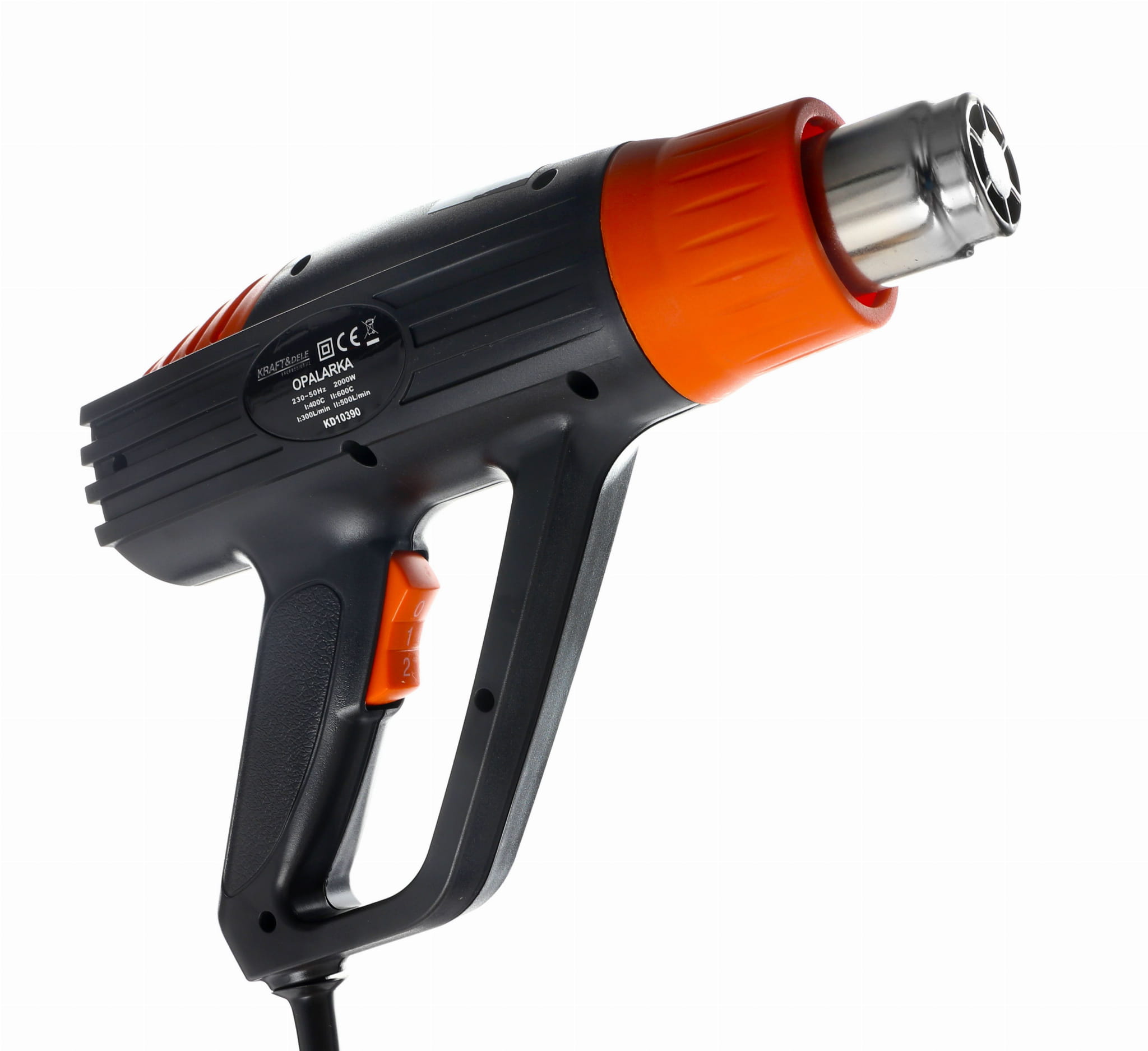 Kaitinimo fenas / orapūtė KD10390, 2000W, 500l/min, 600°C, su lagaminu