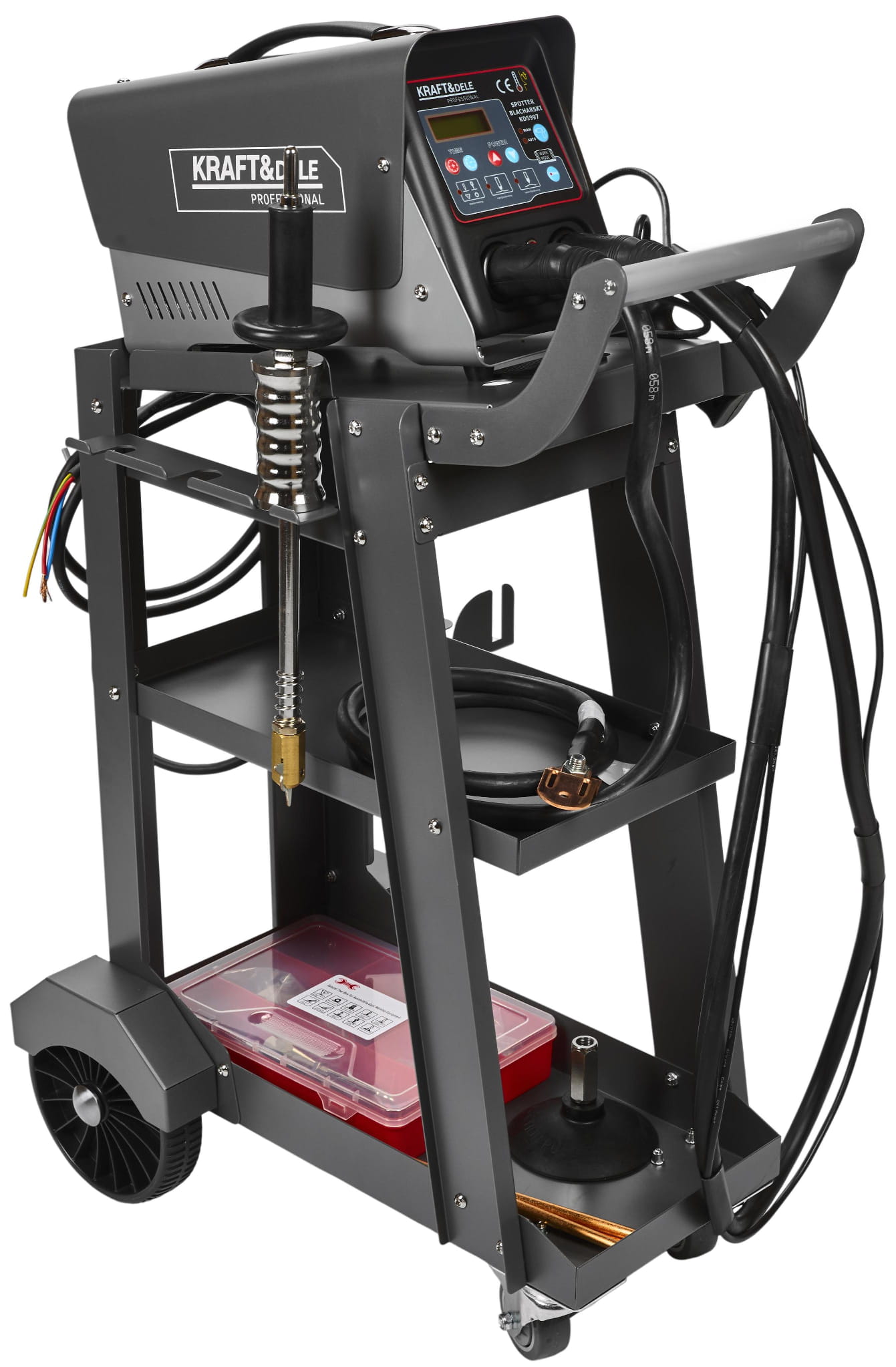 Kėbulų taškinio suvirinimo įrenginys 400 A su vežimėliu + priedais KD5997