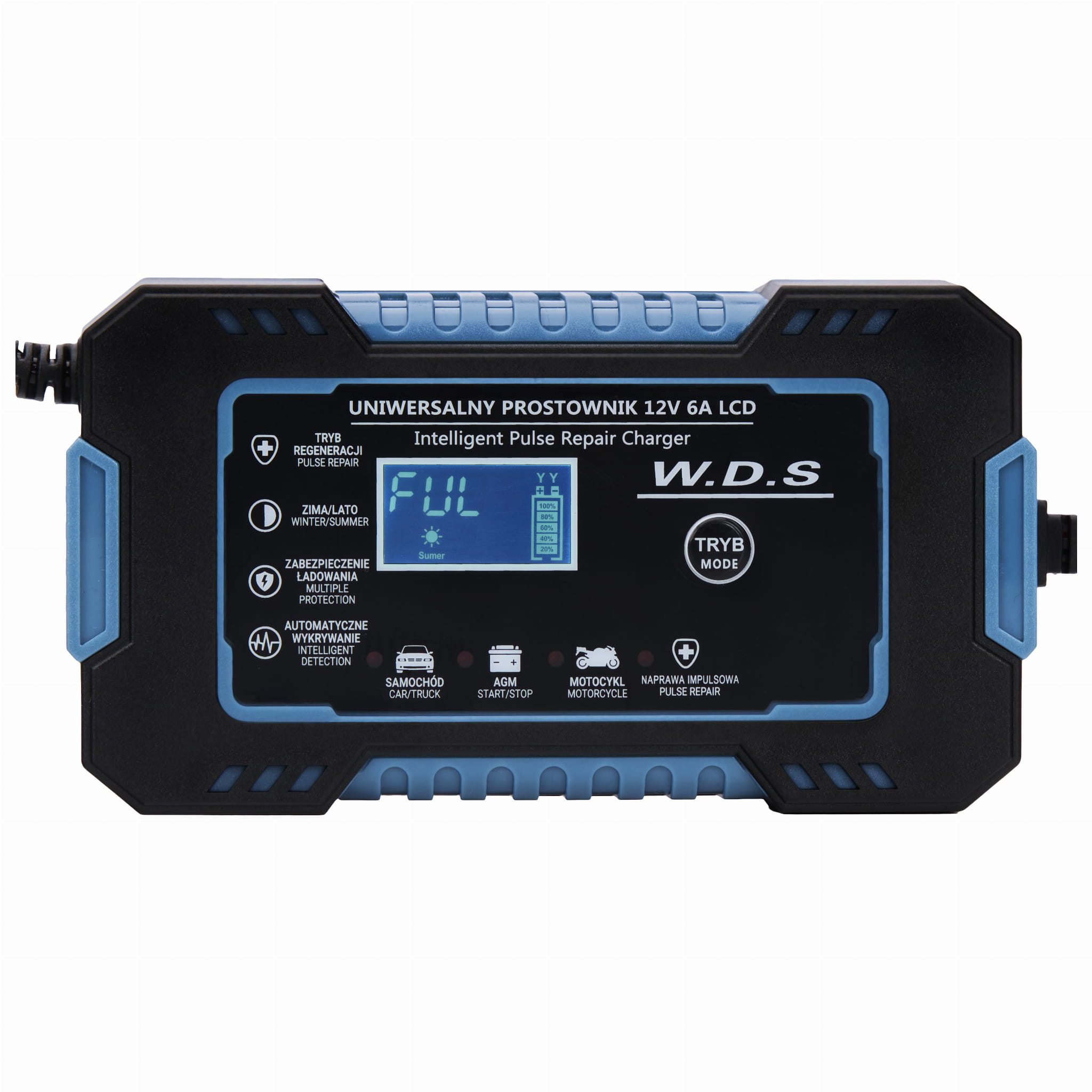 Universalus akumuliatoriaus įkroviklis WDS2230, 12V / 6A