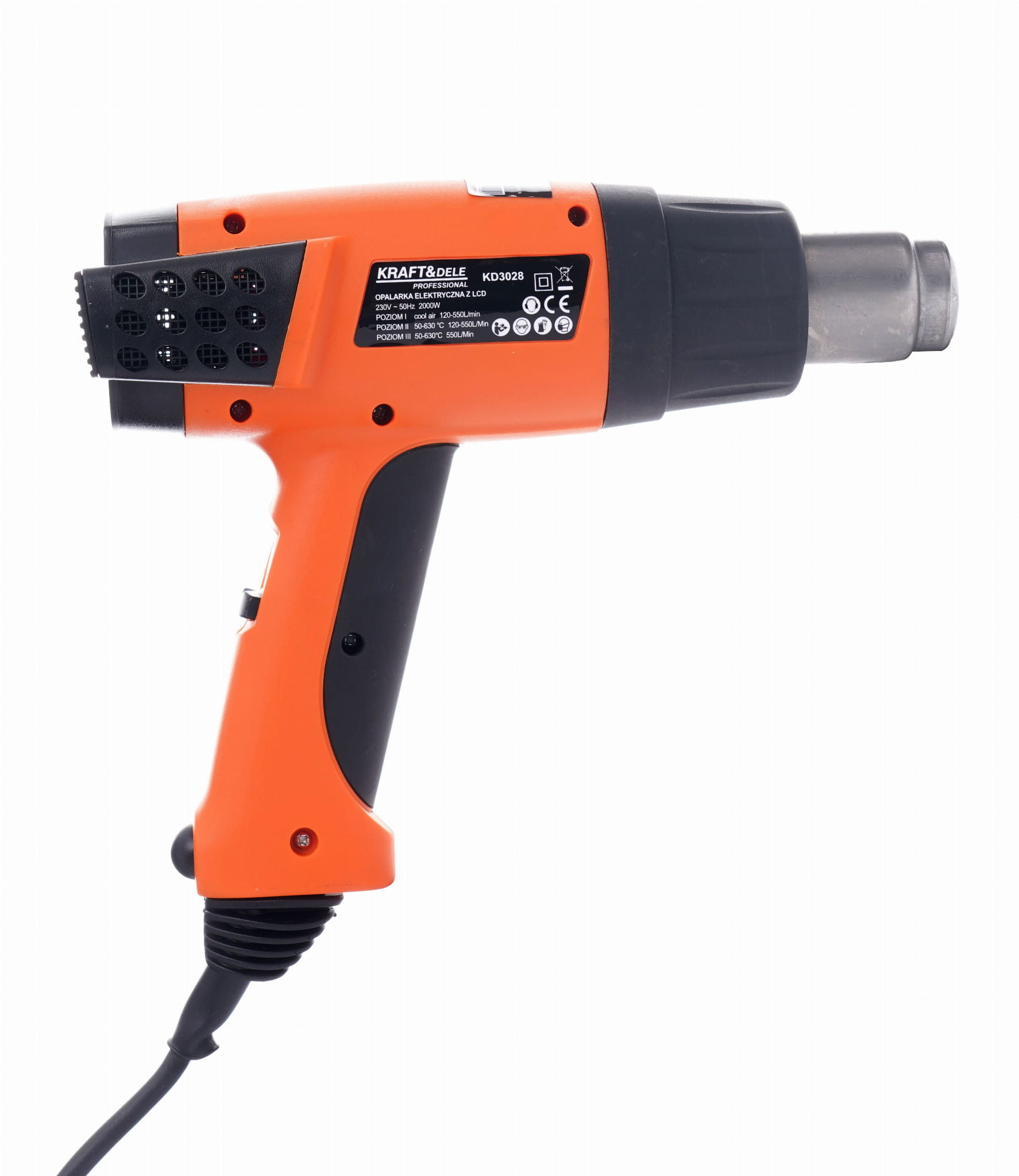 Kaitinimo fenas / karšto oro orapūtė KD3028, su LCD ekranu 2000 W