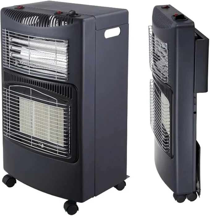 Dujinis 4200 W., / elektrinis 1200 W. šildytuvas Gas Bullet, juodas