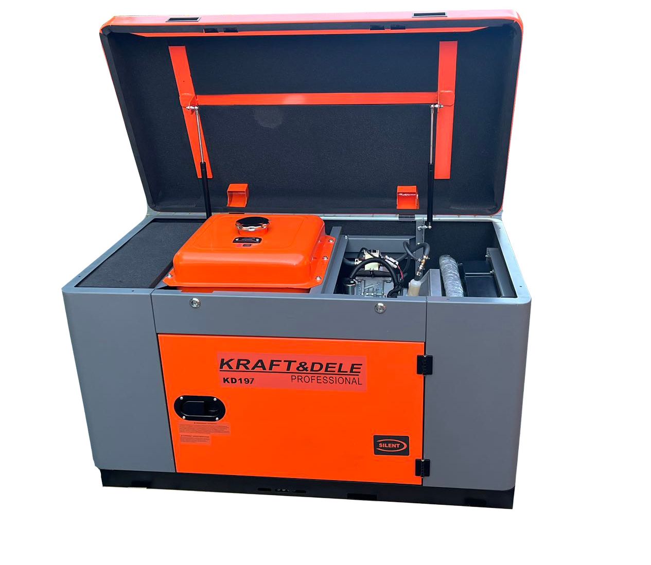 Vienfazis dyzelinis elektros generatorius KD197, 12/13 kW, + ATS galimybė