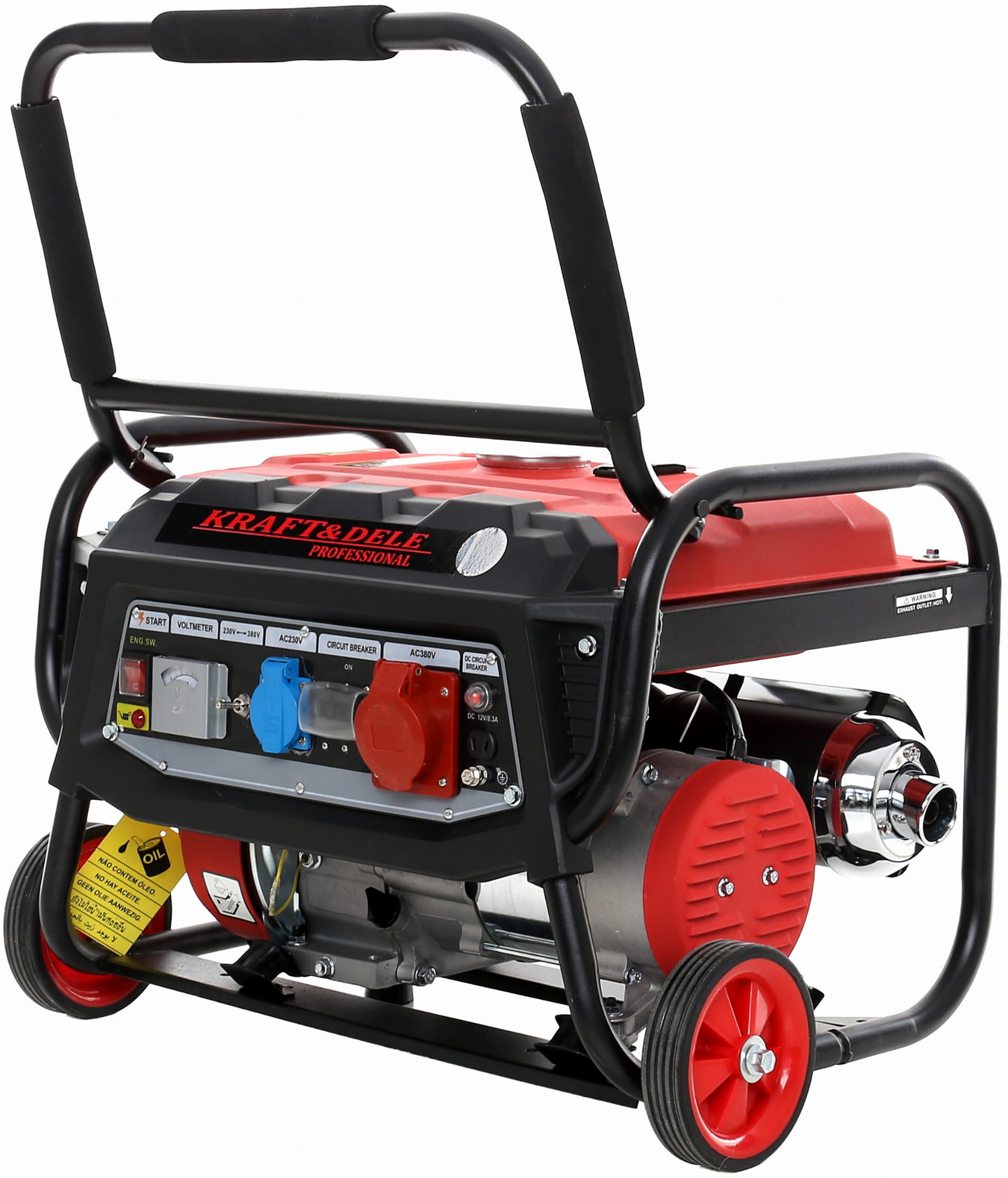 Trifazis benzininis elektros generatorius KD139, 3000 W 12/230/380 V