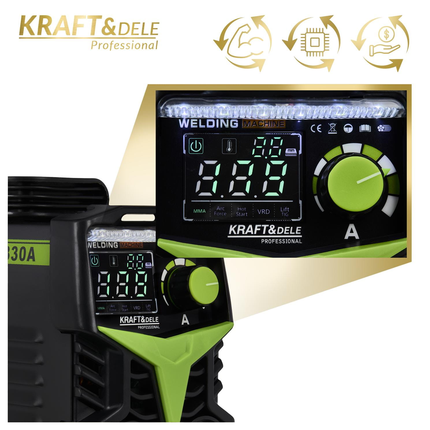 330A MMA TIG LIFT VRD KD1784 inverterinis suvirinimo aparatas