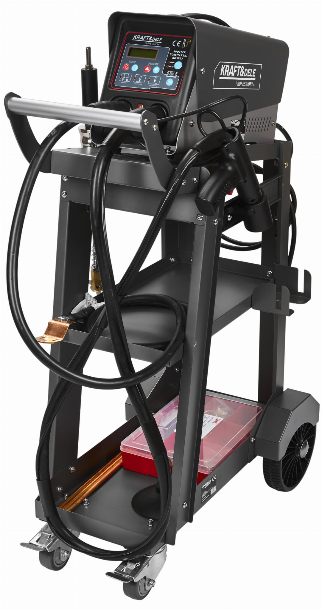 Kėbulų taškinio suvirinimo įrenginys 400 A su vežimėliu + priedais KD5997