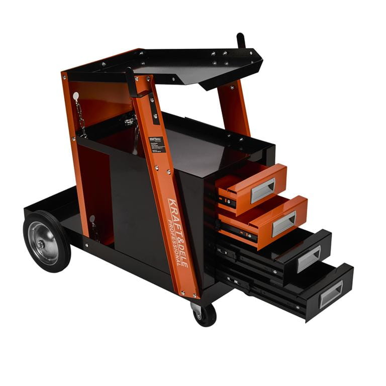 Suvirinimo įrangos vežimėlis Kraft & Dele KD374 , su 4 stalčiais
