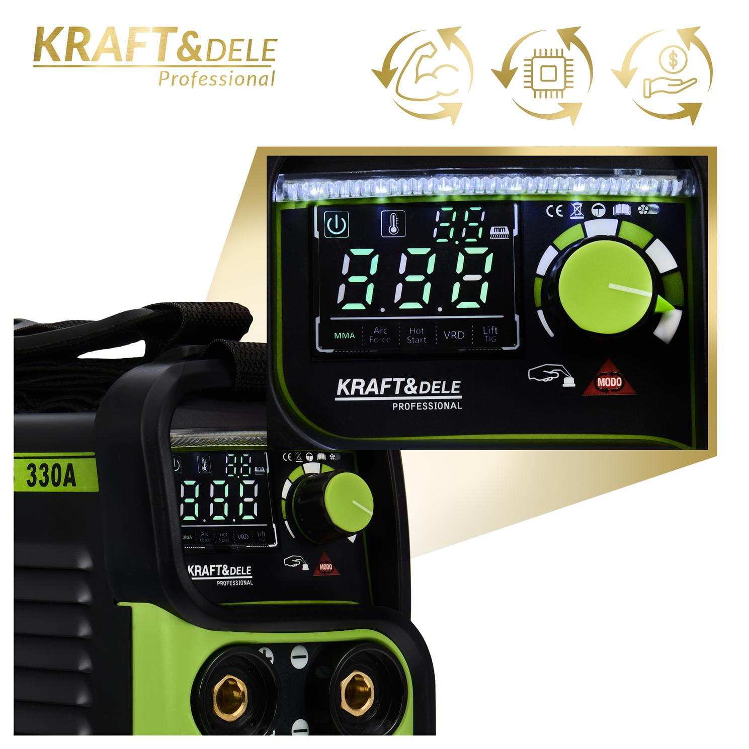 330A MMA TIG LIFT VRD KD1783 inverterinis suvirinimo aparatas