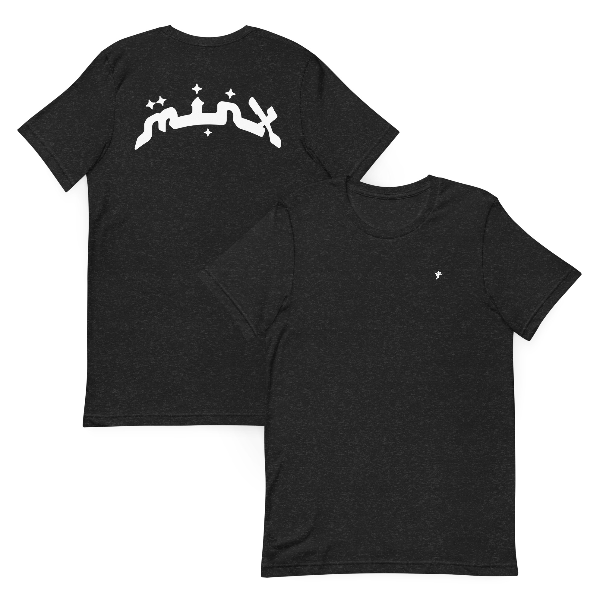 T-shirt noir unisexe MINX