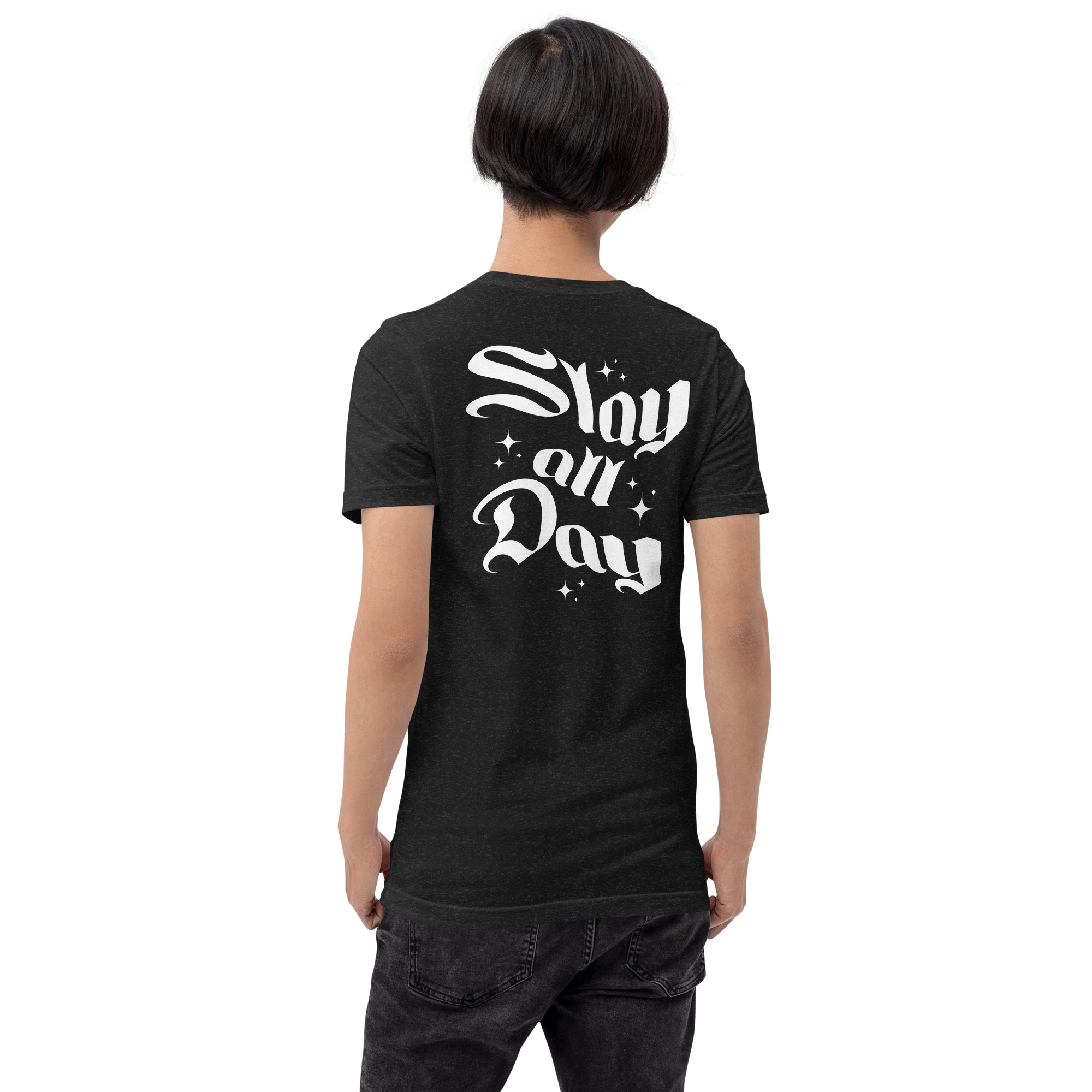 T-shirt noir unisexe MINX