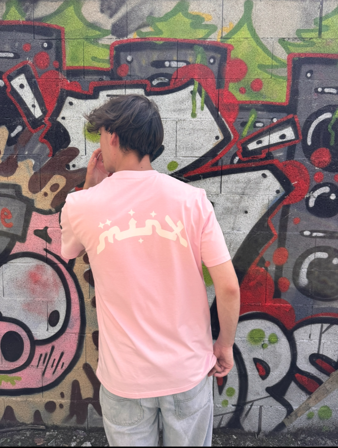 T-shirt rose unisexe MINX