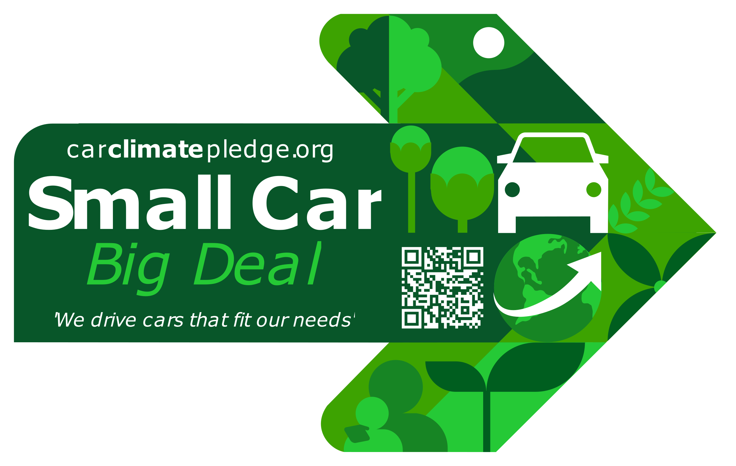 Small Car, Big Deal side window sticker