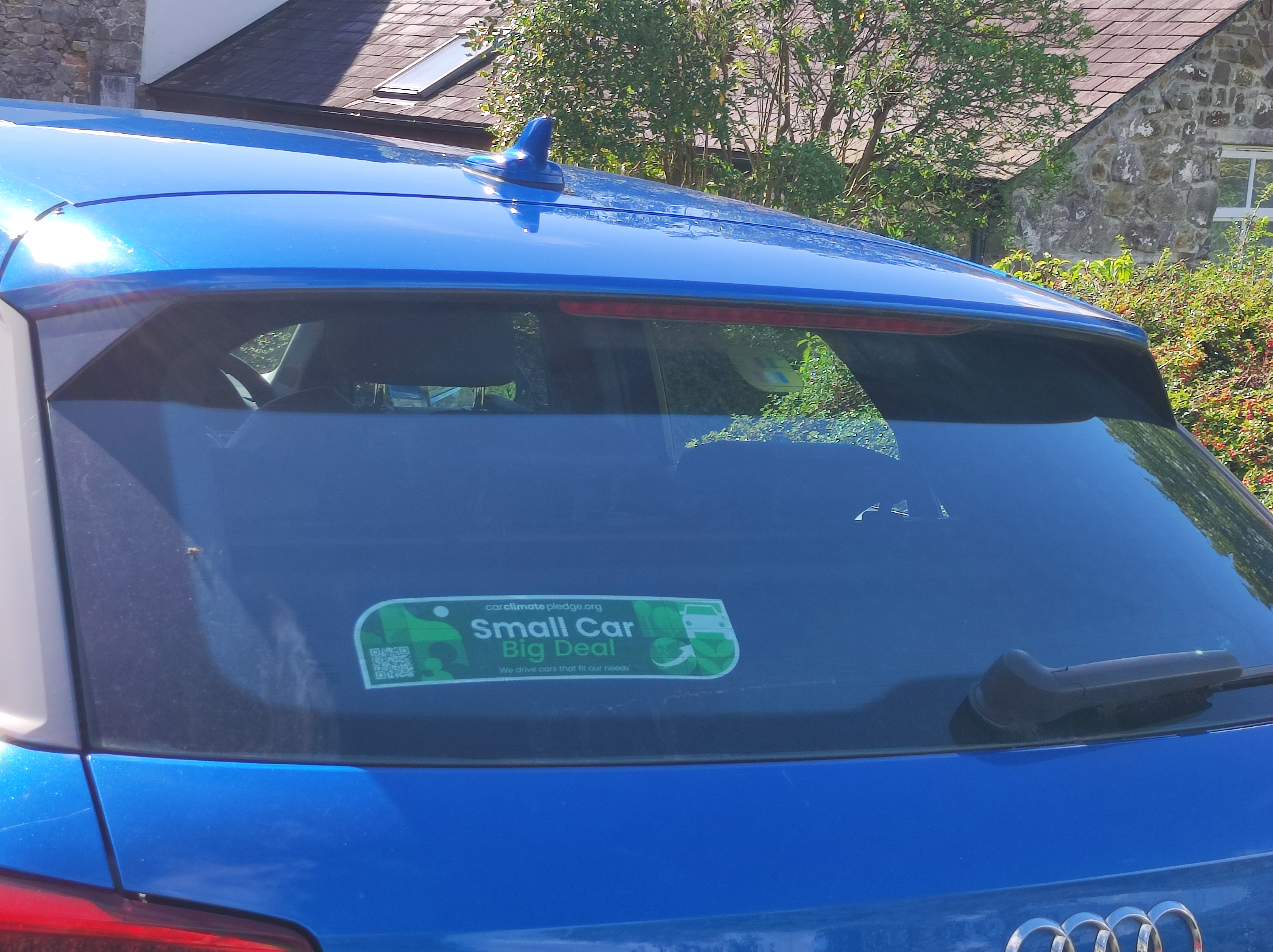 Small Car, Big Deal Rear Window Sticker 