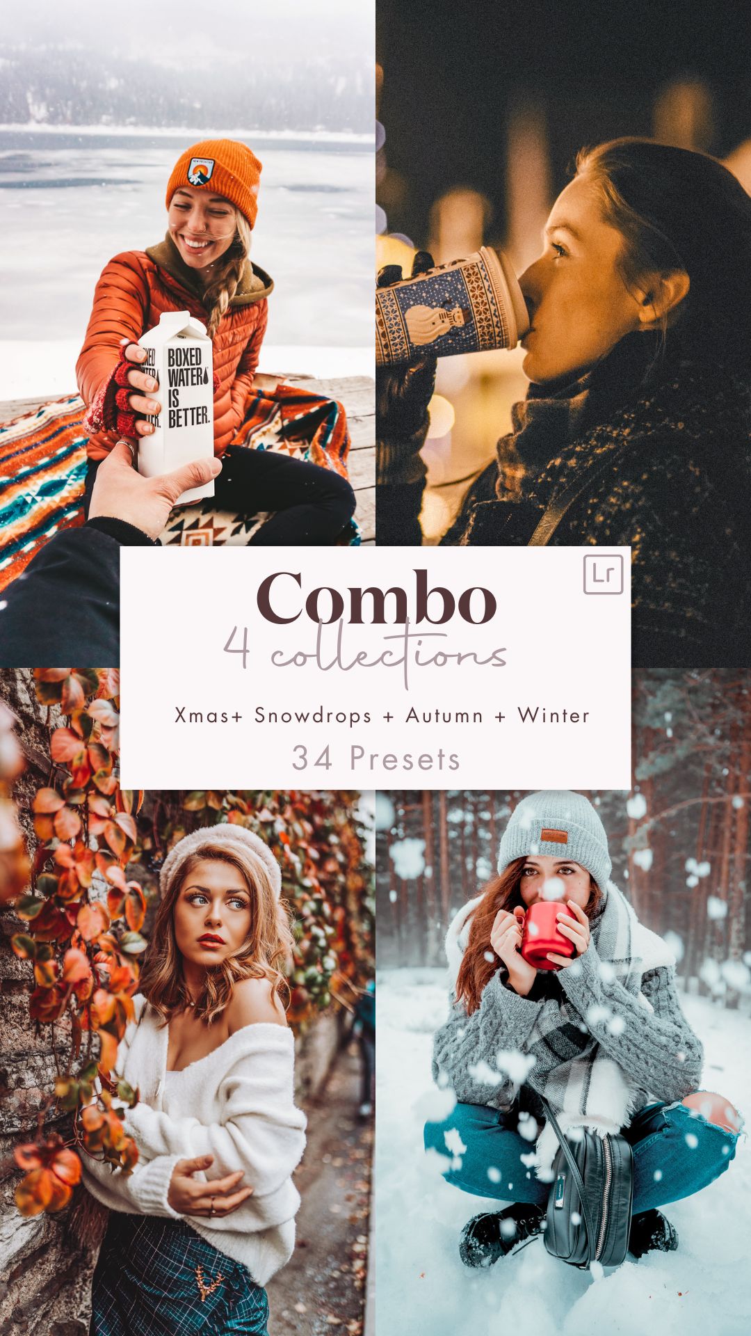 Combo - 4 collections Xmas - Snowdrops - Autumn & Winter (34 presets)