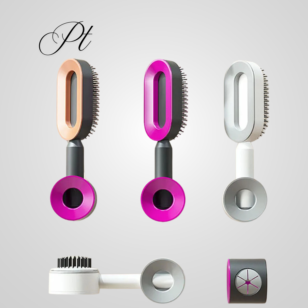 Brosse à cheveux autonettoyante