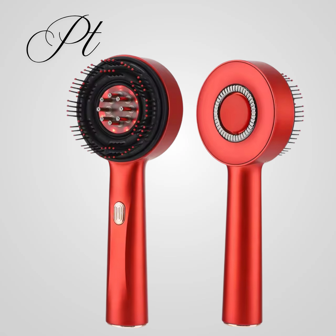 Brosse électrique de Massage des cheveux avec lumière infrarouge
