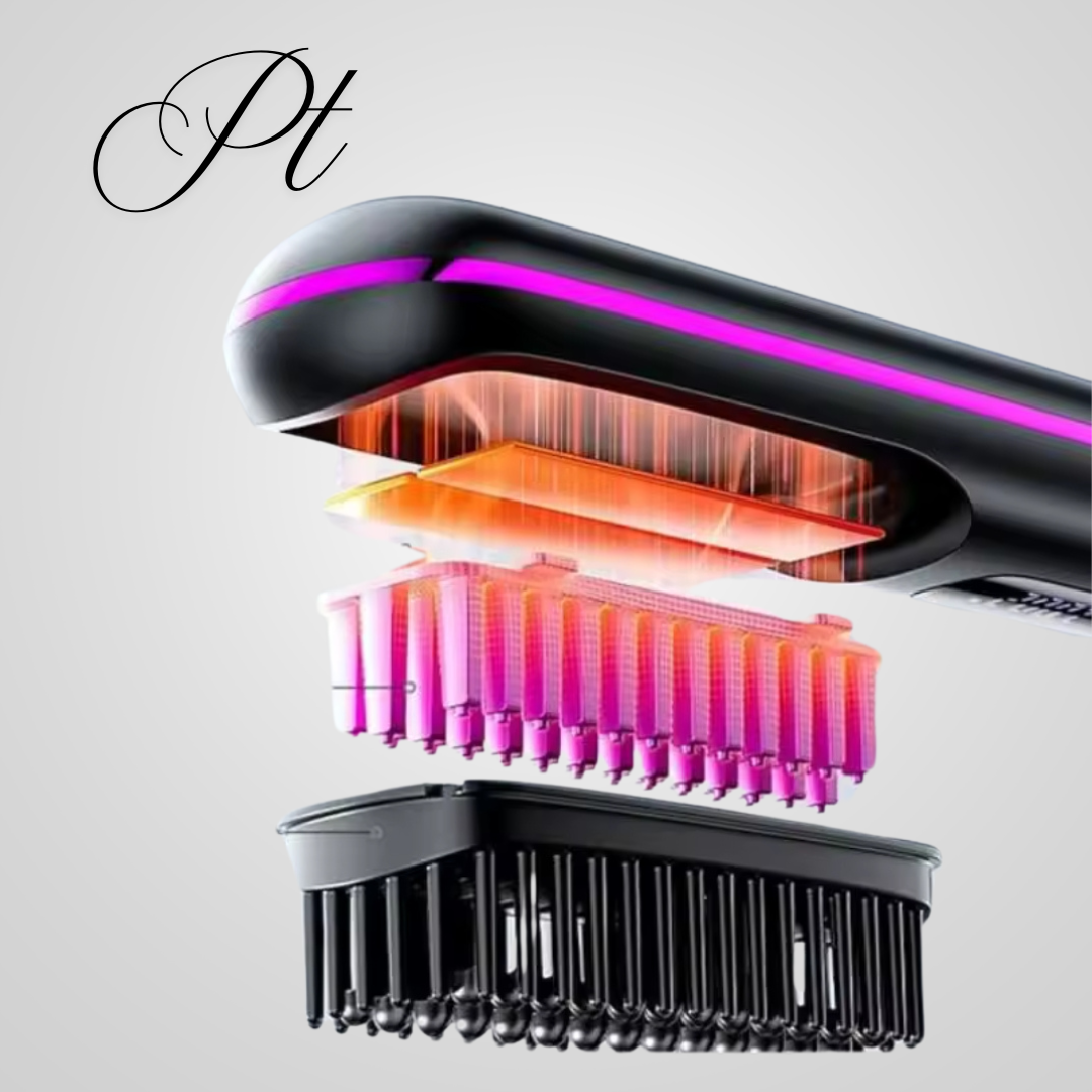 Brosse lissante électrique en céramique avec écran LCD