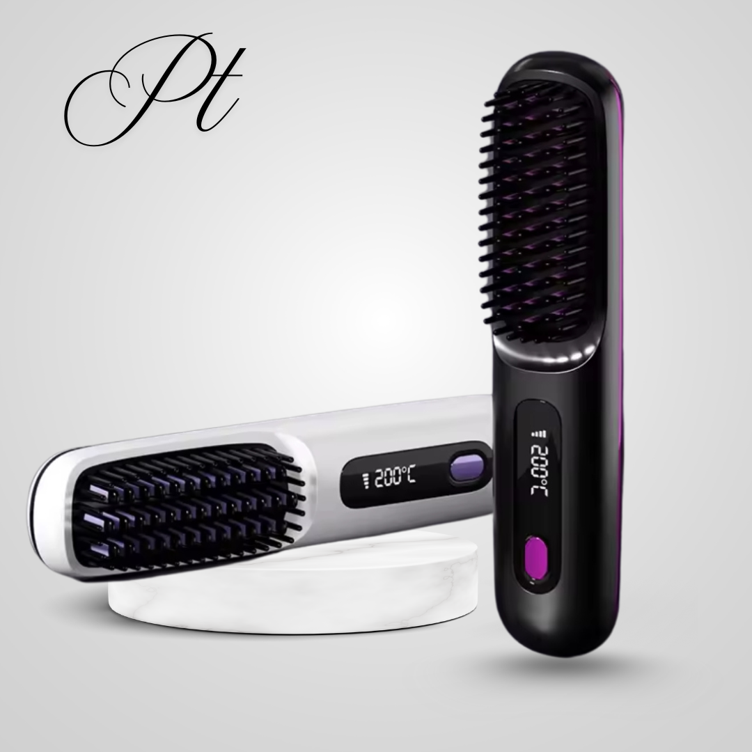 Brosse lissante électrique en céramique avec écran LCD