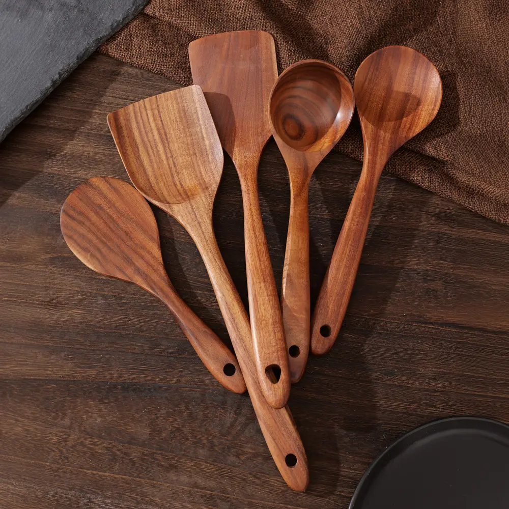 Wooden Kitchen Utensils Set