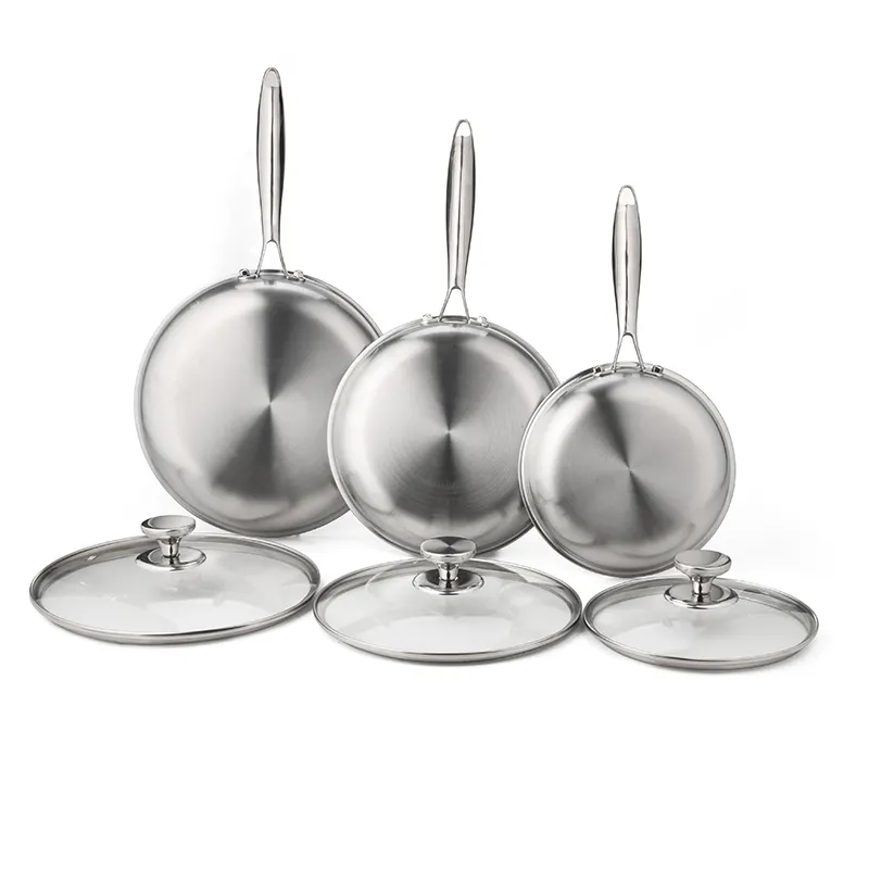 Stainless Steel Fry Pan Set
