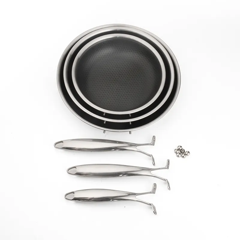 Stainless Steel Fry Pan Set