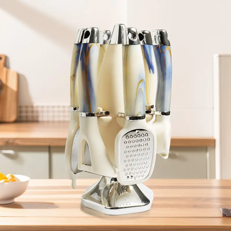 Knife Set with Rotating Block