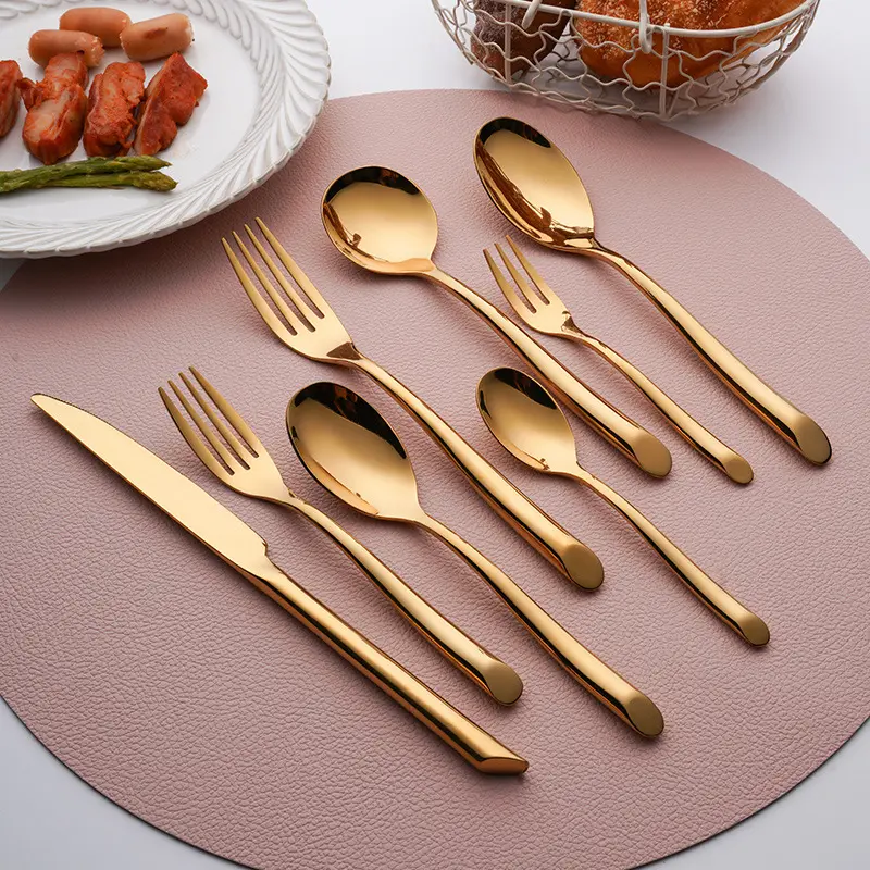 Gold-Plated Cutlery Set