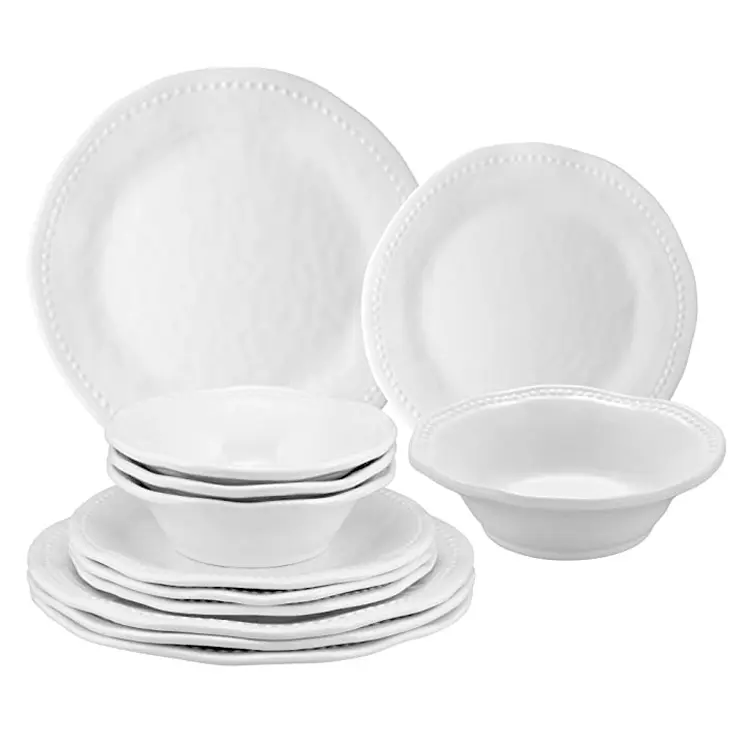 White Ceramic Dinnerware Set