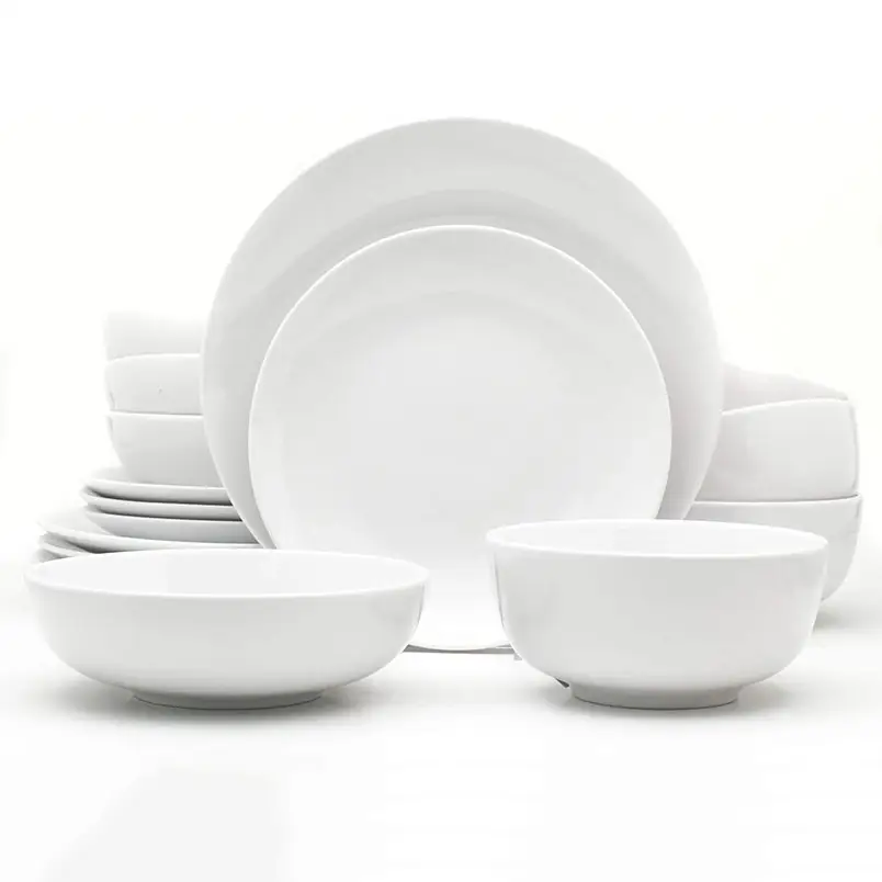 White Ceramic Dinnerware Set