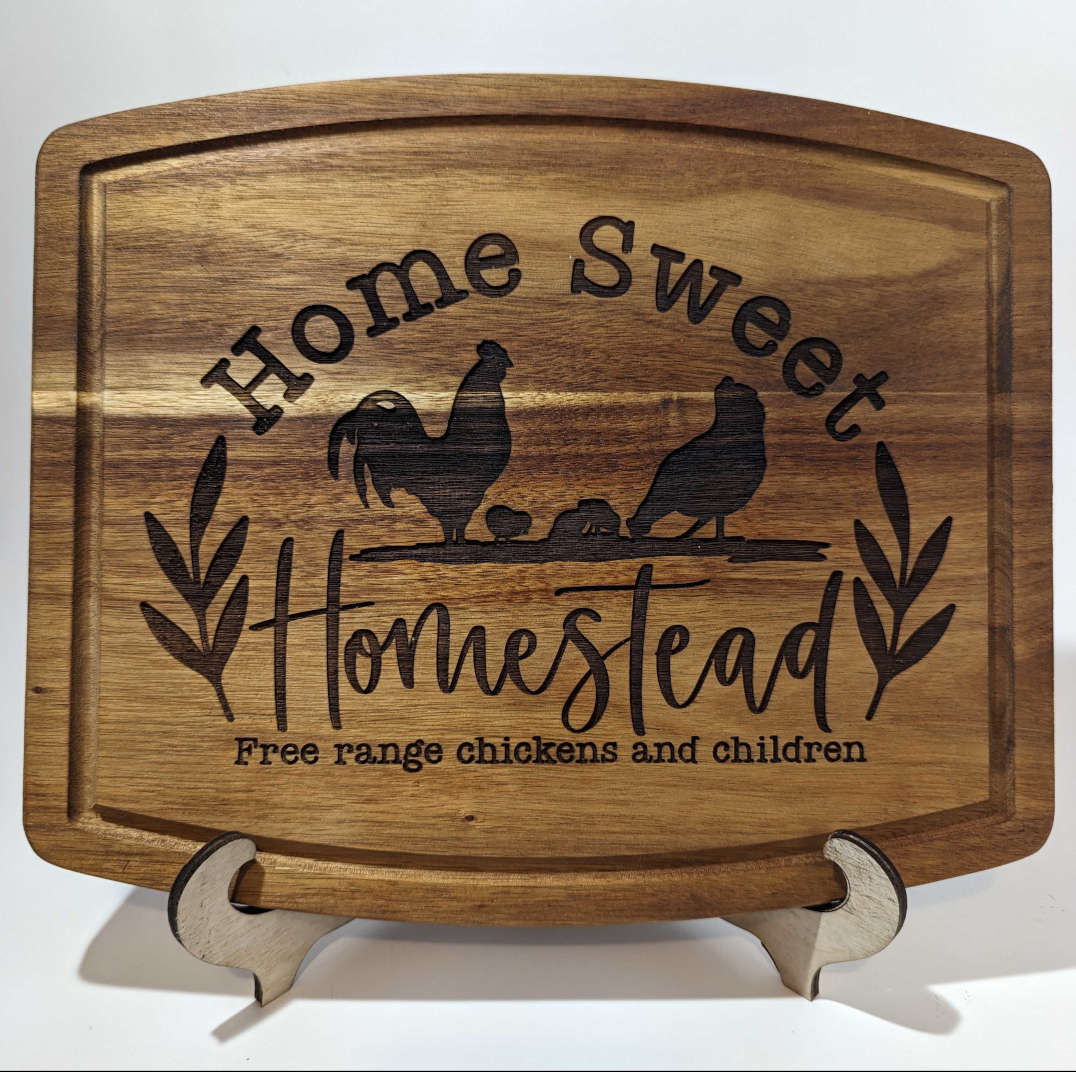 Home Sweet Homestead Wooden Cutting Board