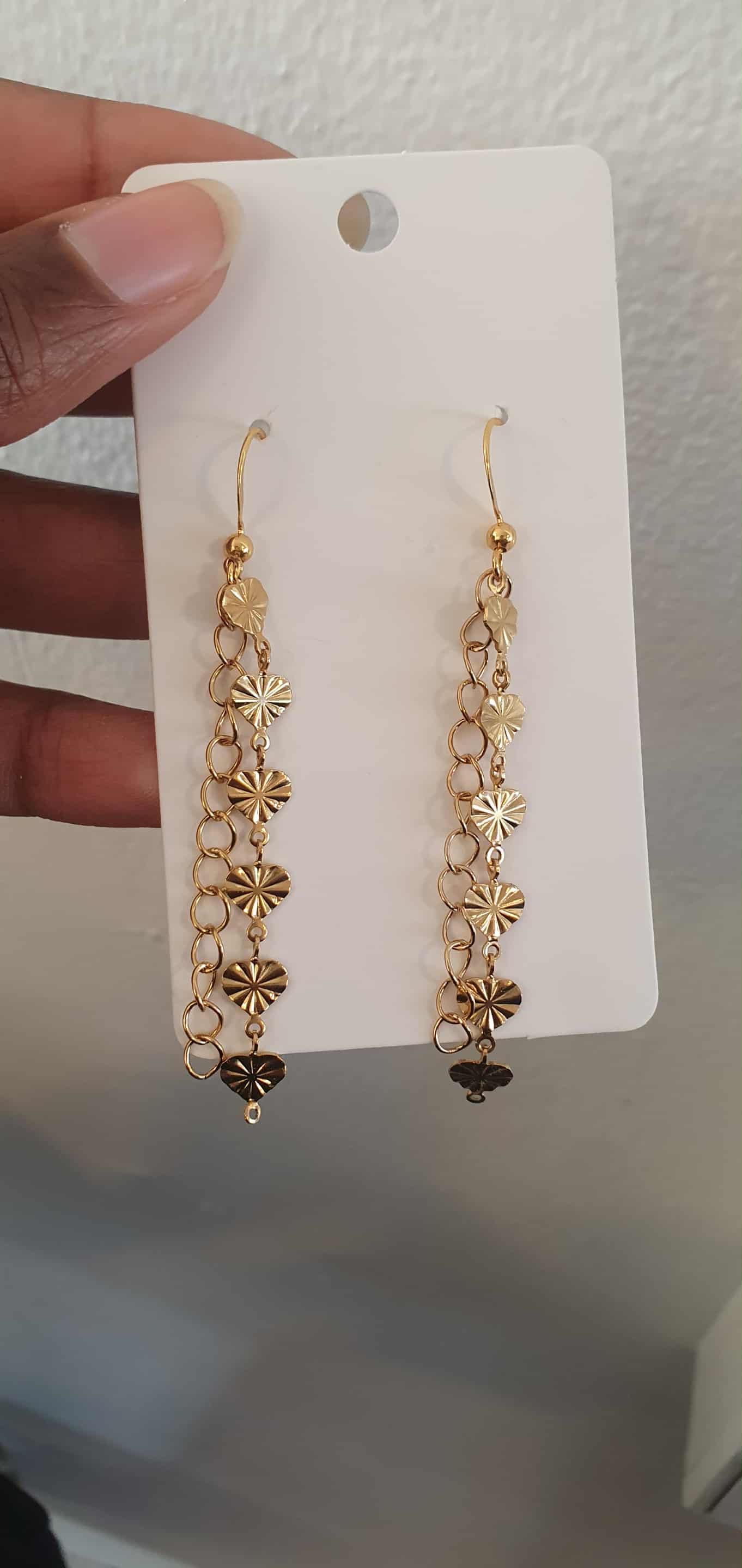 Guldøreringe med blomstermotiv