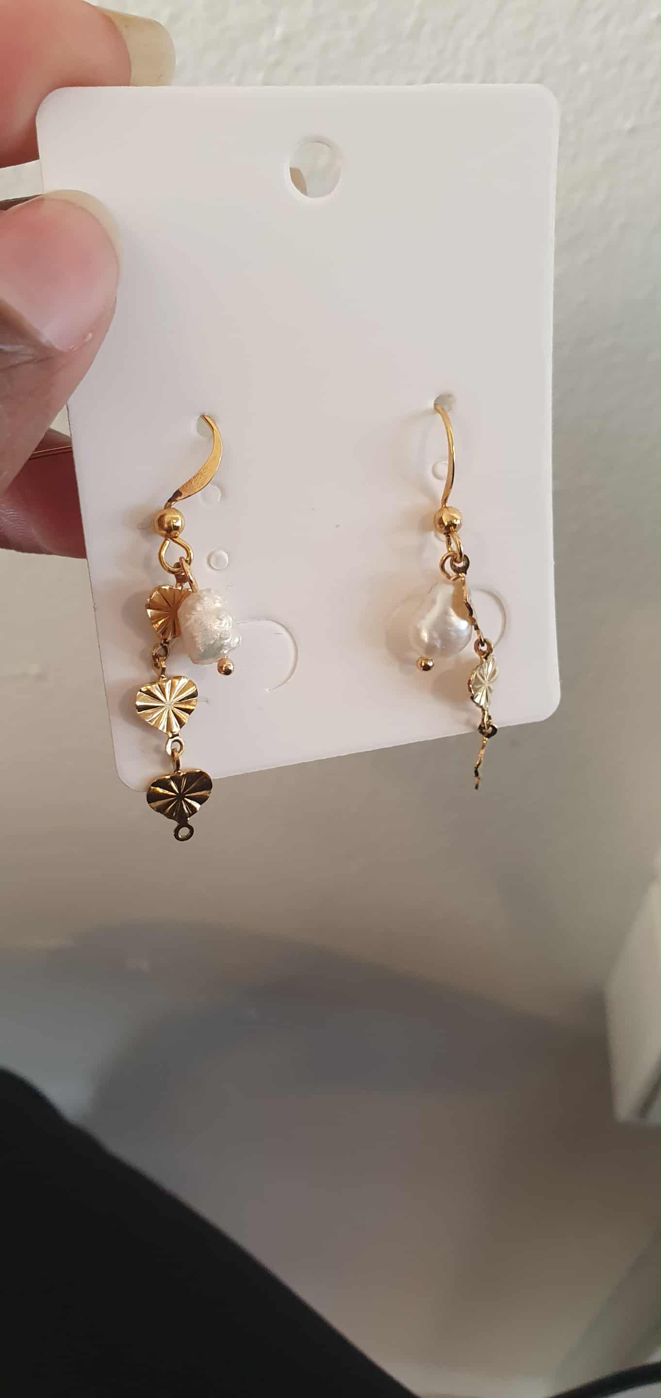 Guldørestikker med perler