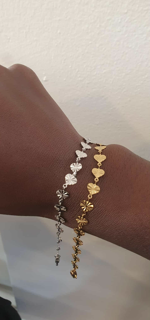 Sølv Hjerte Armbånd