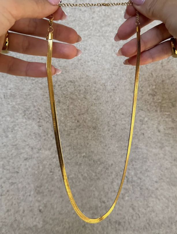 Smykke Extender/forlænger 18k Guldbelagt 5cm