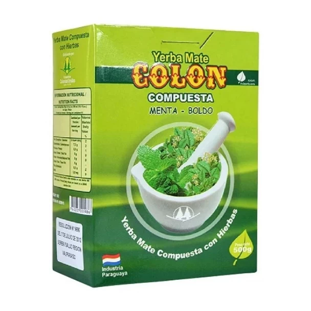 YERBA MATE COLON MENTA BOLDO