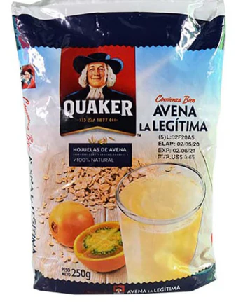 AVENA HOJUELAS QUAKER 250G
