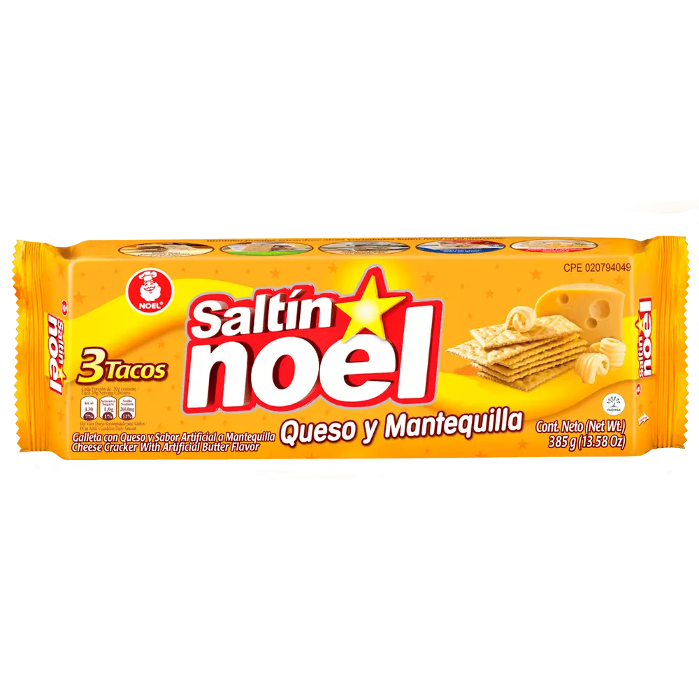 GALLETAS SALTIN NOEL QUESO Y MANTEQUILLA