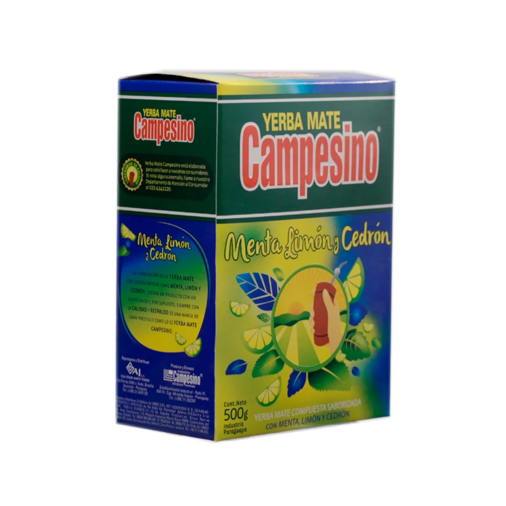 Yerba Mate Campesino Menta Limón y Cedrón