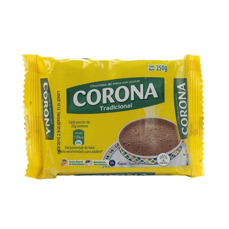 CHOCOLATE CORONA 250 grs