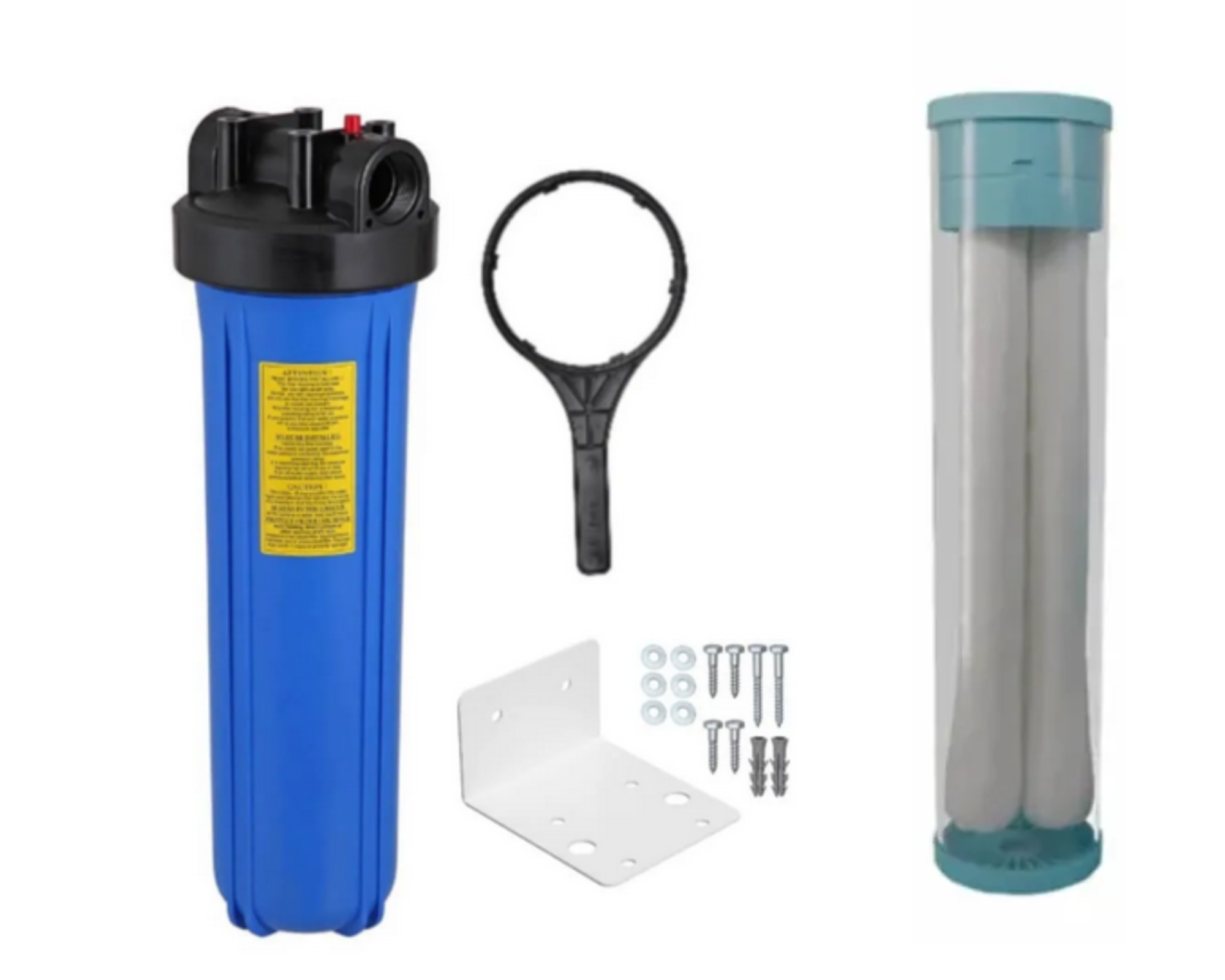 Filtro Central de Água  tipo Big Blue 20" com Refil de Ultrafiltração de 0,01 micras