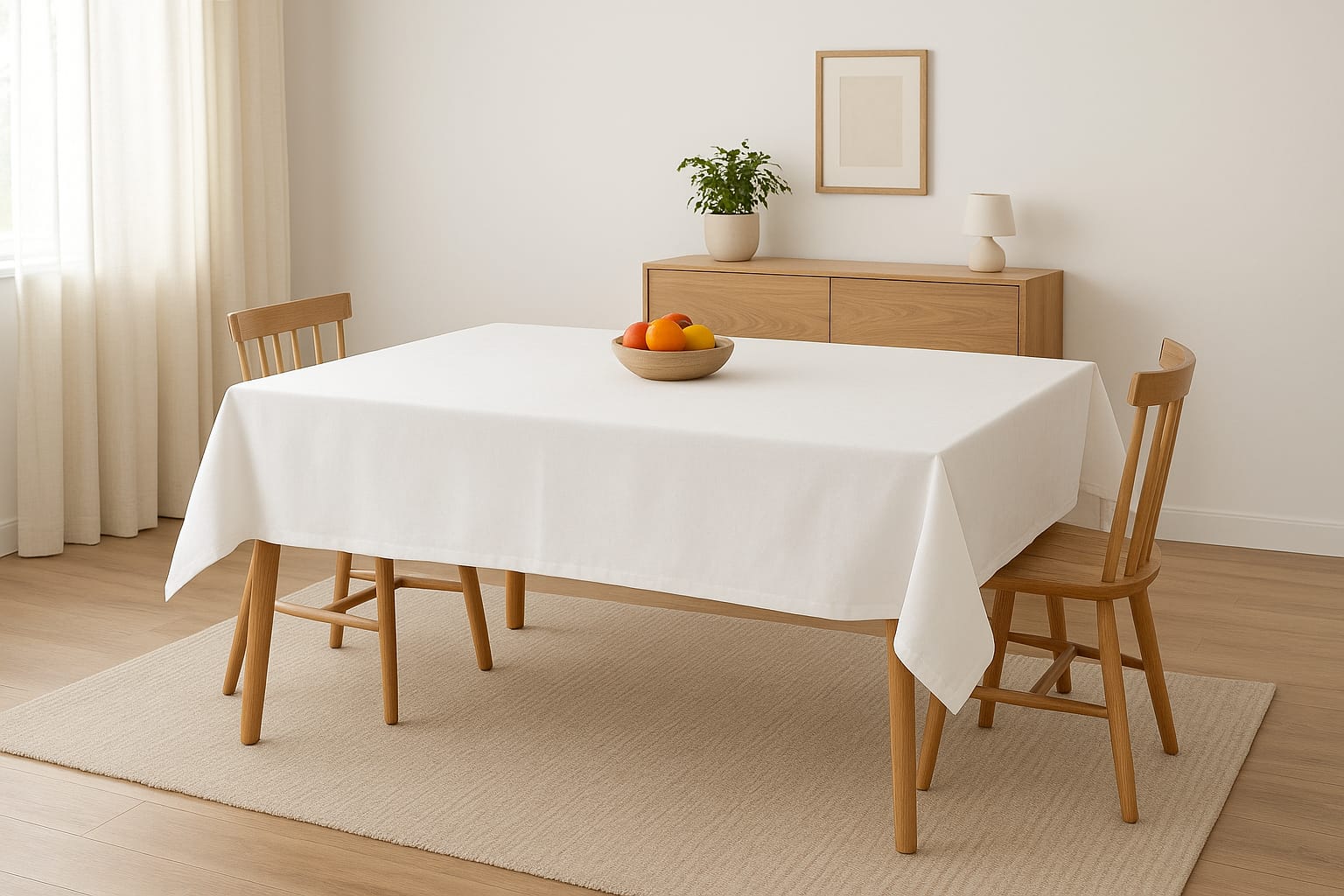 Mantel blanco grande