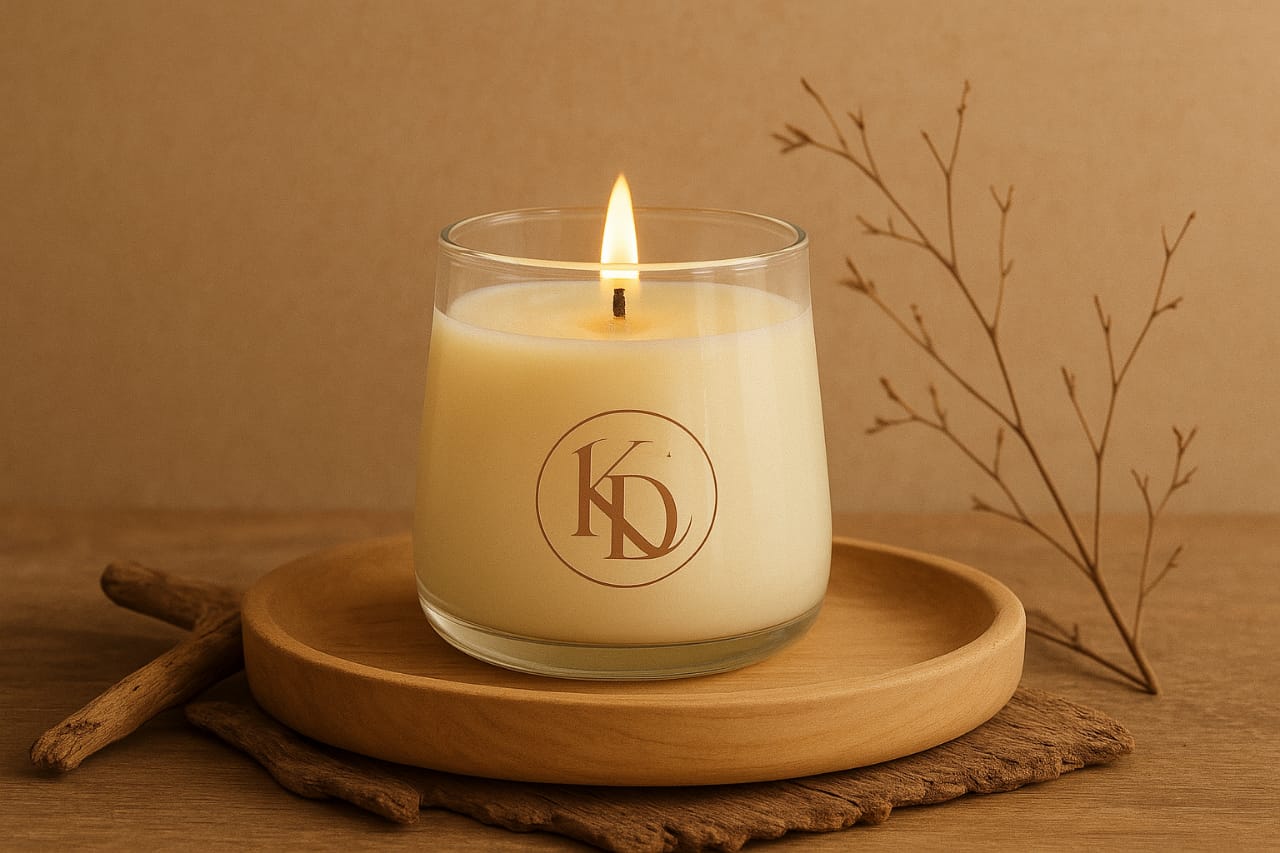 Vela de soja  aromática grande 